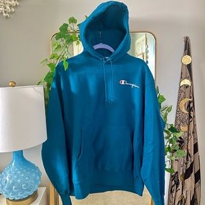 MENS Teal Champion Hoodie